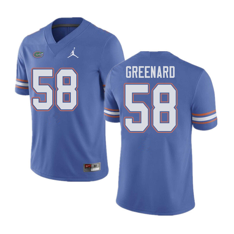 Jordan Brand Men #58 Jonathan Greenard Florida Gators College Football Jerseys Sale-Blue